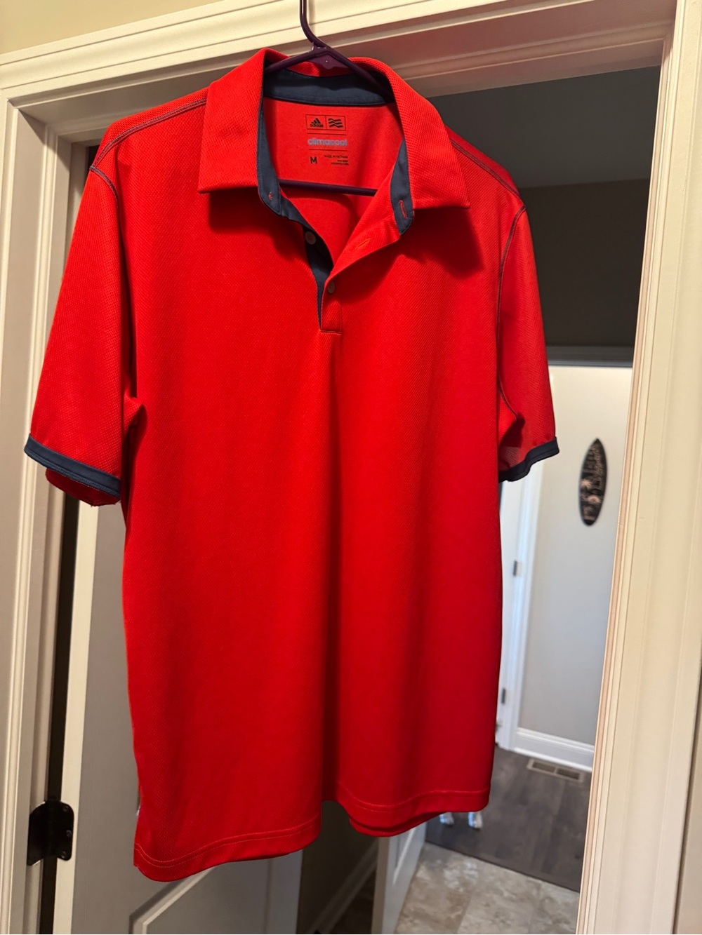 Men’s Adidas Red Polo Shirt